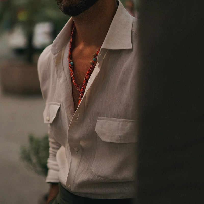 Finn | Men's Long Sleeve Summer Shirt