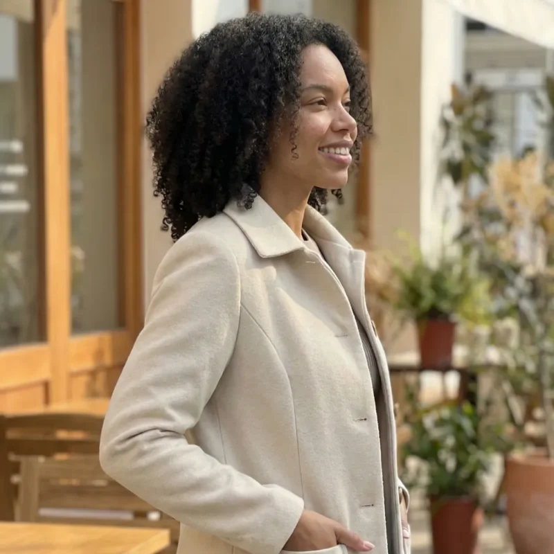 Samira | Long-sleeve Wool Coat