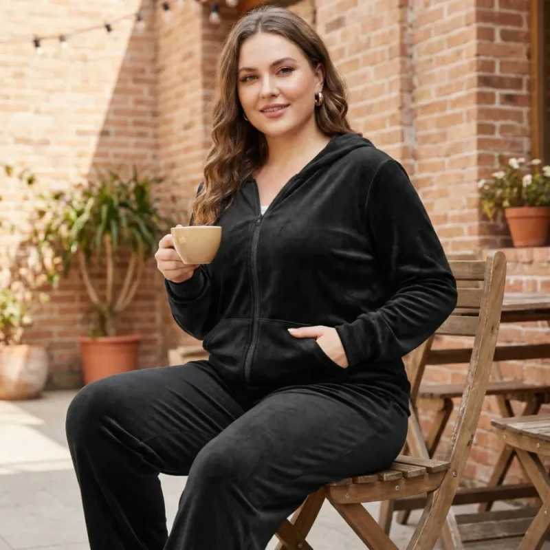 Sporty | 2-Piece Velvet Casual Set