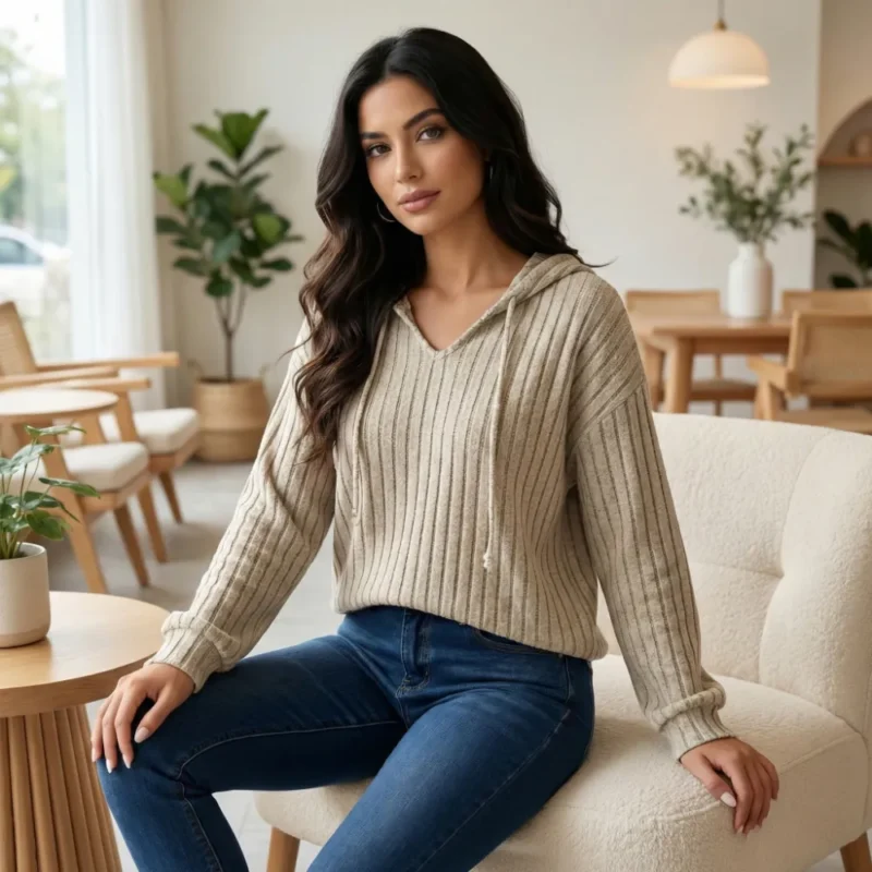 Maggie | Simple Cotton Top With Sleeves